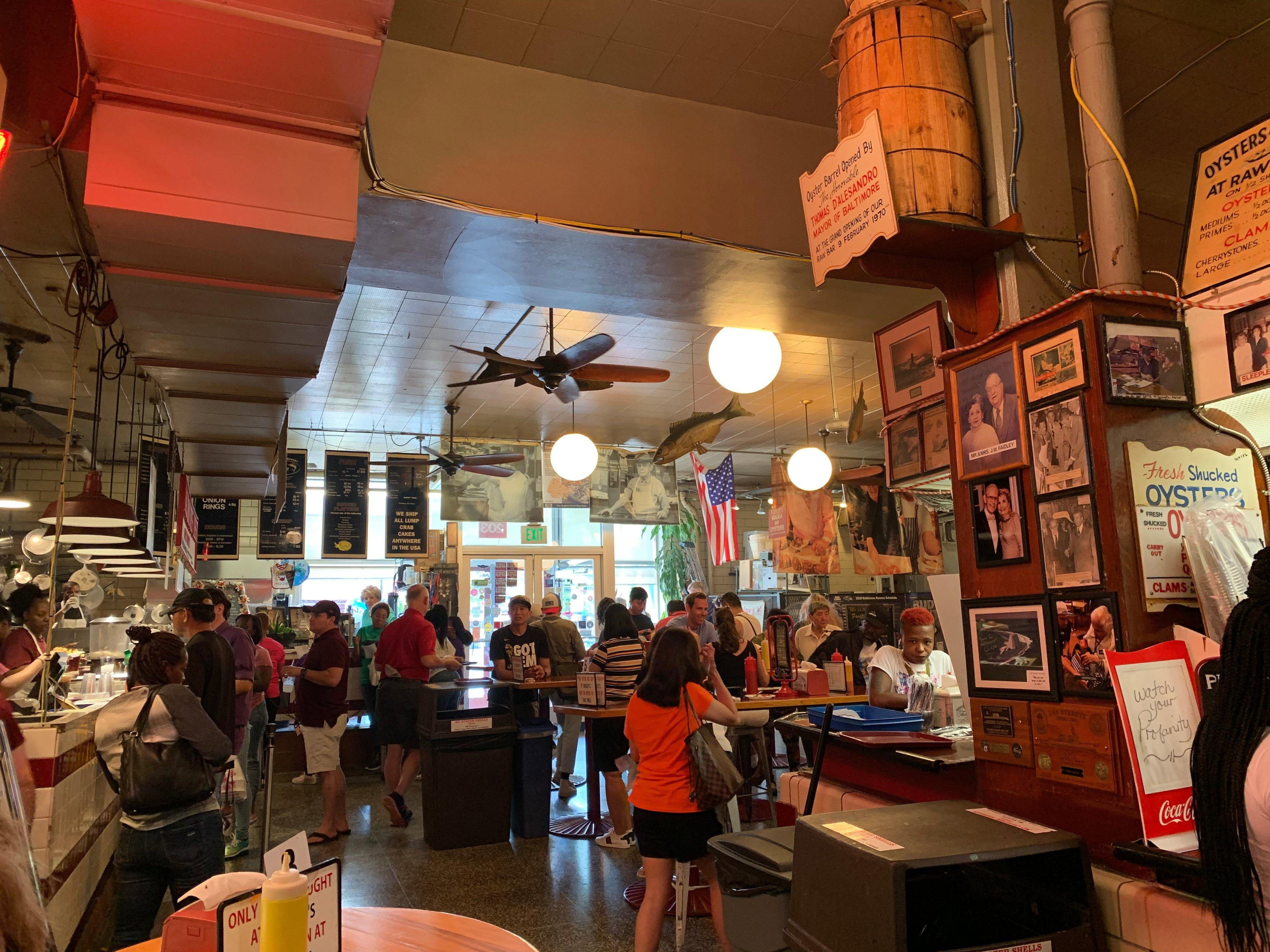 Faidley’s Seafood restaurant in Baltimore, United States