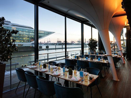 am kai restaurant in Hamburg, Germany