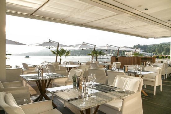 Seespitz restaurant in Velden am Wörthersee, Austria