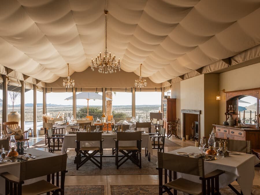 Gmundner Lodge restaurant in Dordabis District, Namibia