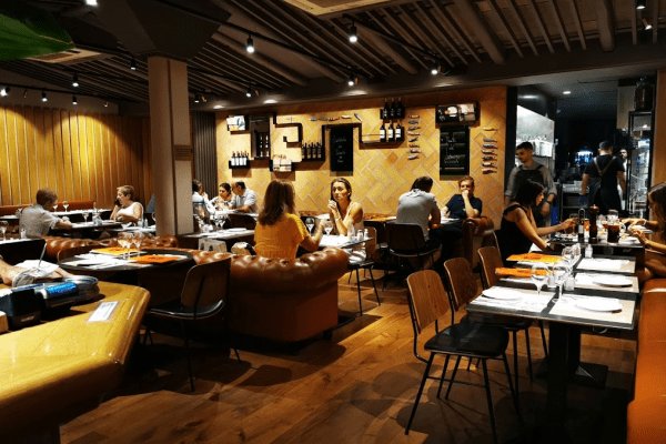 La Cova Fumada restaurant in Barcelona, Spain