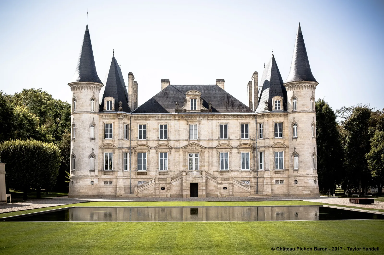 Château Pichon-Longueville-Baron-de-Pichon winery in Pauillac, France