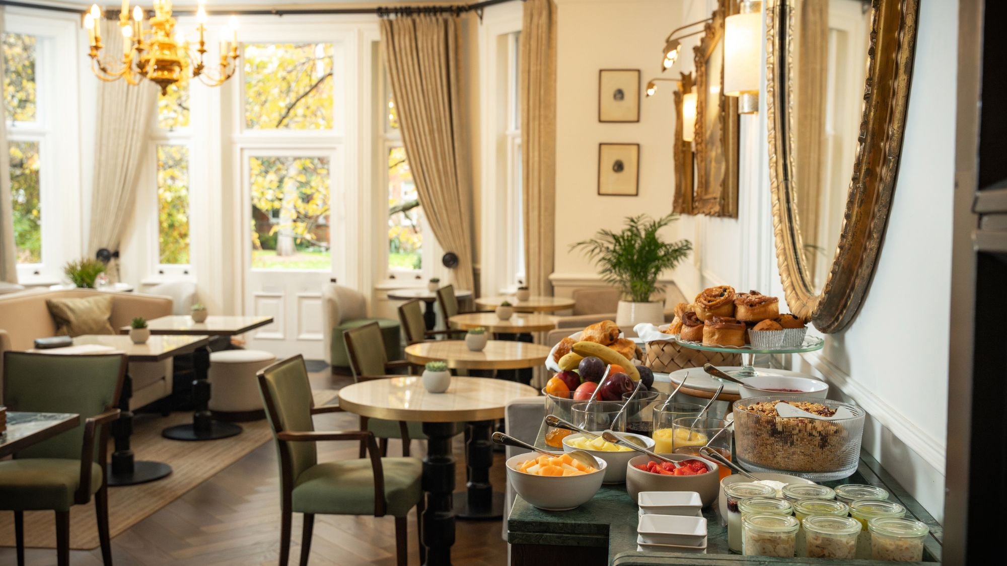 The Garden Room at the Chelsea Townhouse restaurant in London, United Kingdom