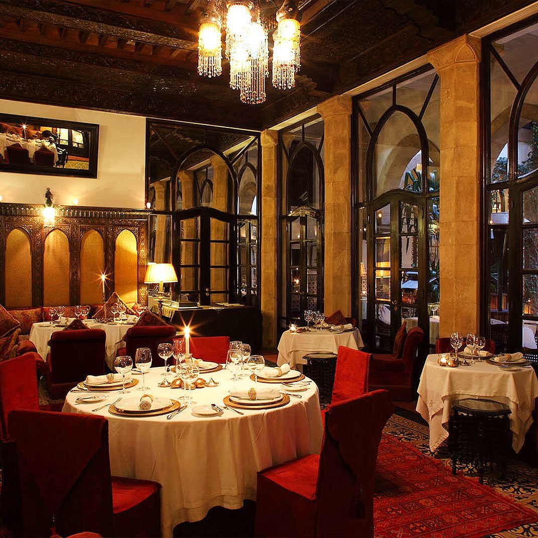 Heure Bleue Palais restaurant in Essaouira, Morocco