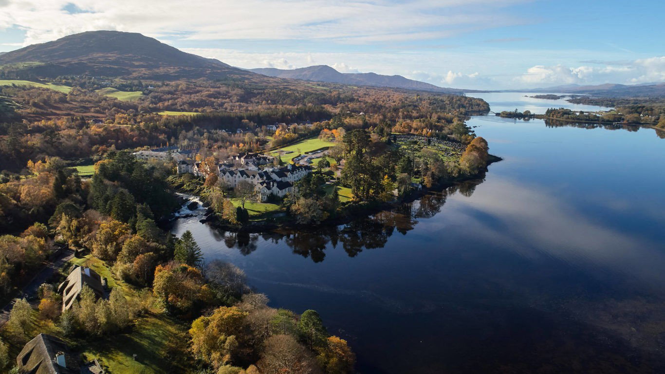 Sheen Falls Lodge hotel in Kenmare Co. Kerry, Ireland