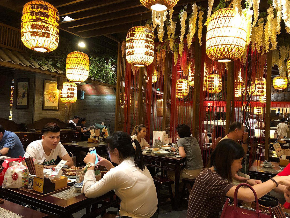 L'Arôme in the sky restaurant in Nanjing, China