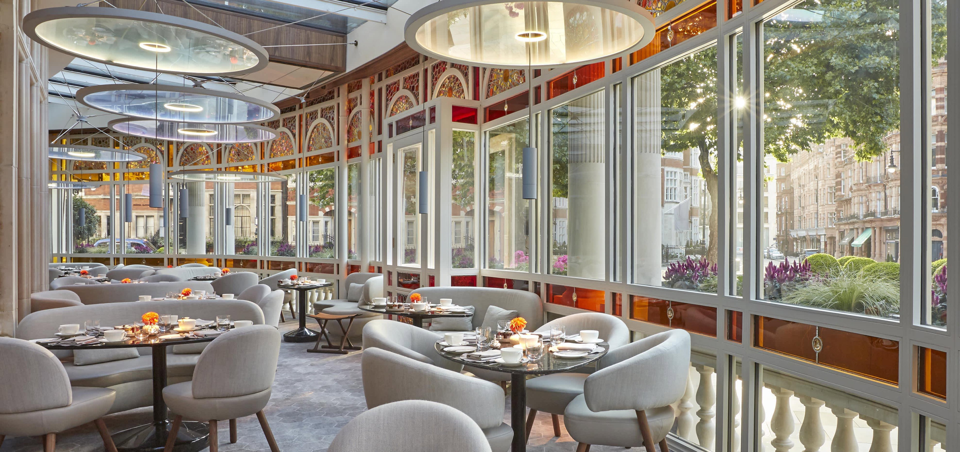 Jean George at the Connaught restaurant in London, United Kingdom