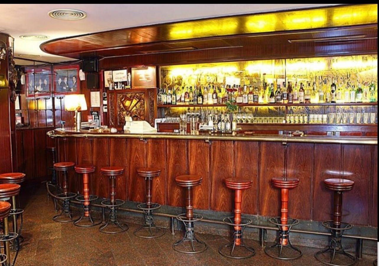 Boadas bar in Barcelona, Spain