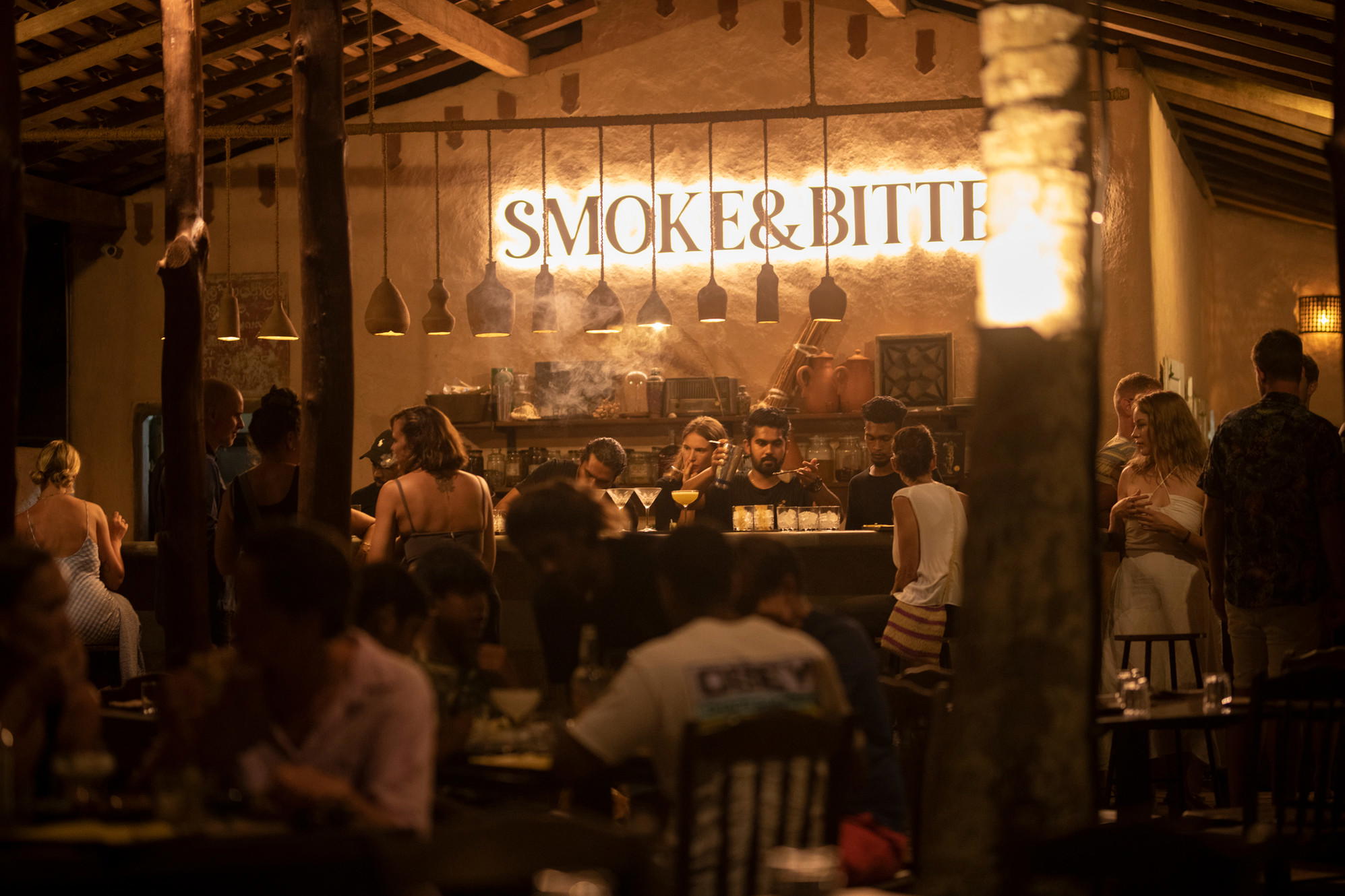 Smoke & Bitters bar in Hiriketiya