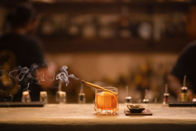 Smoke & Bitters bar in Hiriketiya, Sri Lanka