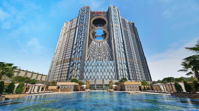 Star Tower at Studio City Macau hotel in Macau, China