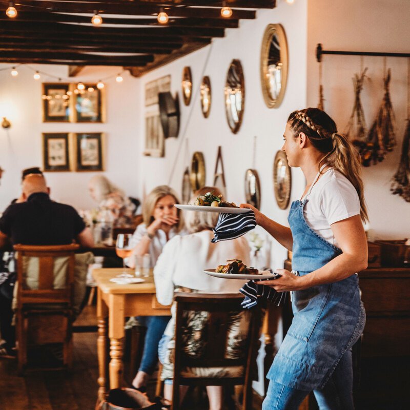 Hitchen's Barn restaurant in Oakham, United Kingdom