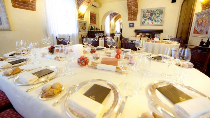 Antica Corona Reale restaurant in Cervere, Italy