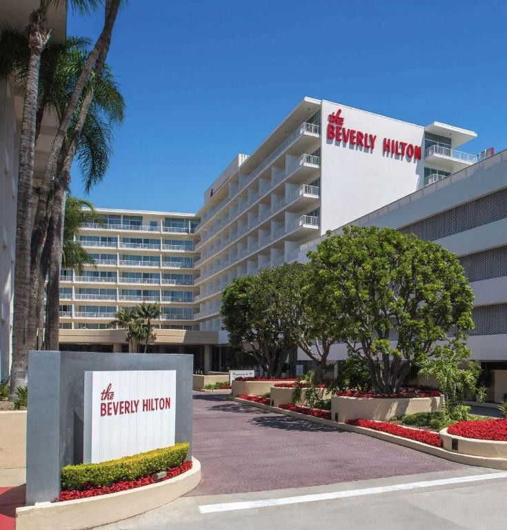 The Beverly Hilton hotel in Los Angeles, United States