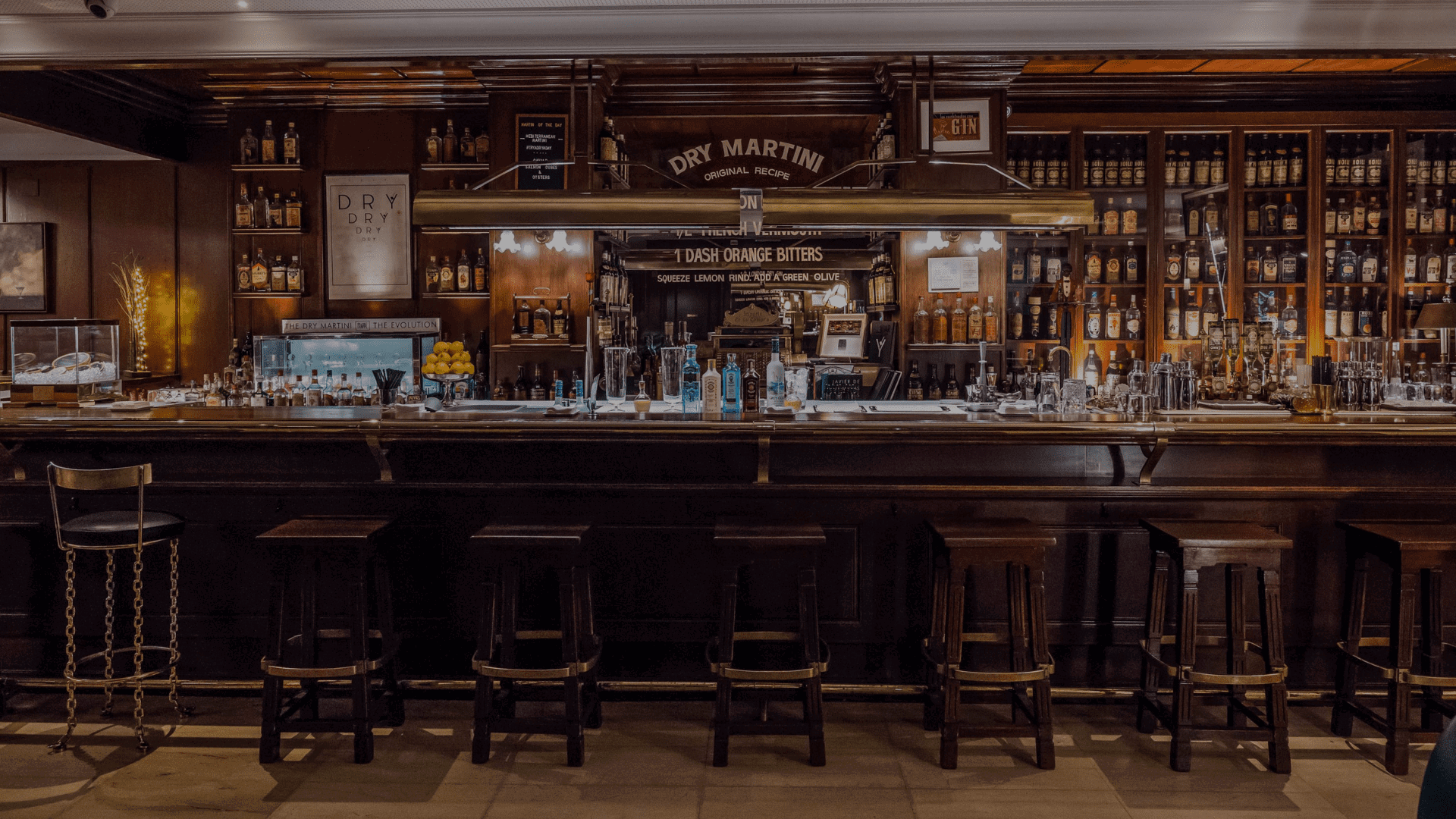 Dry Martini bar in Barcelona