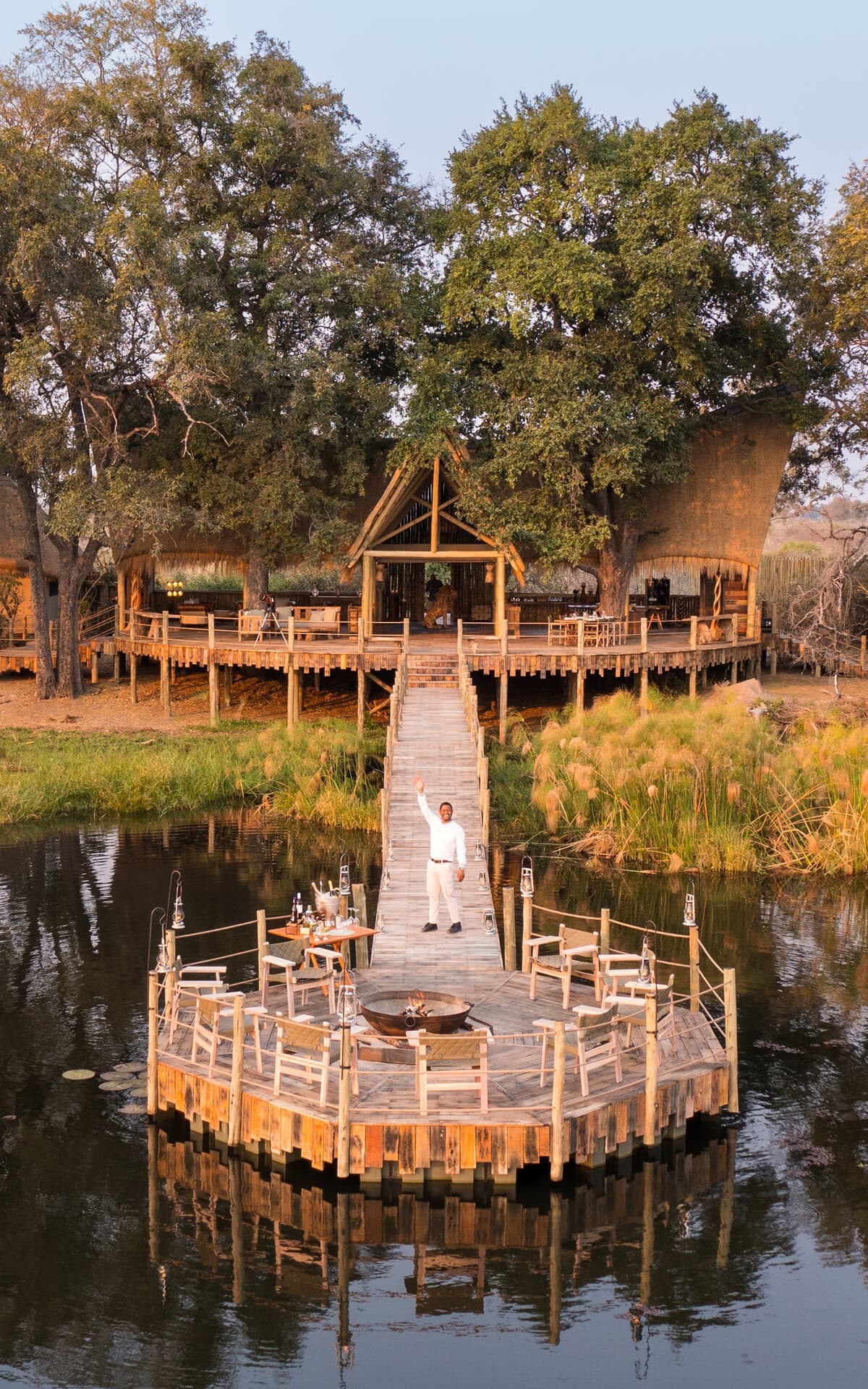 Sitatunga Private Island hotel in Okavango Delta, Botswana