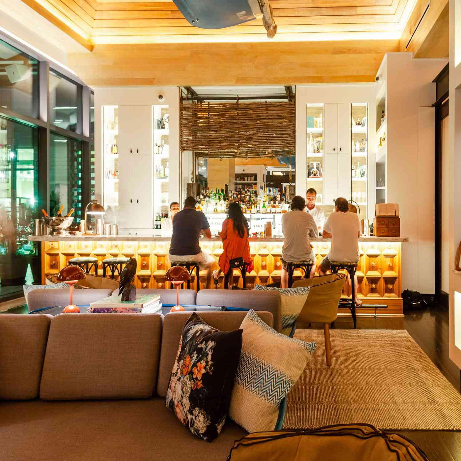 Library by the Sea bar in Grand Cayman