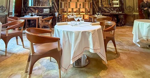 Ducasse Baccarat, Restaurant in Paris