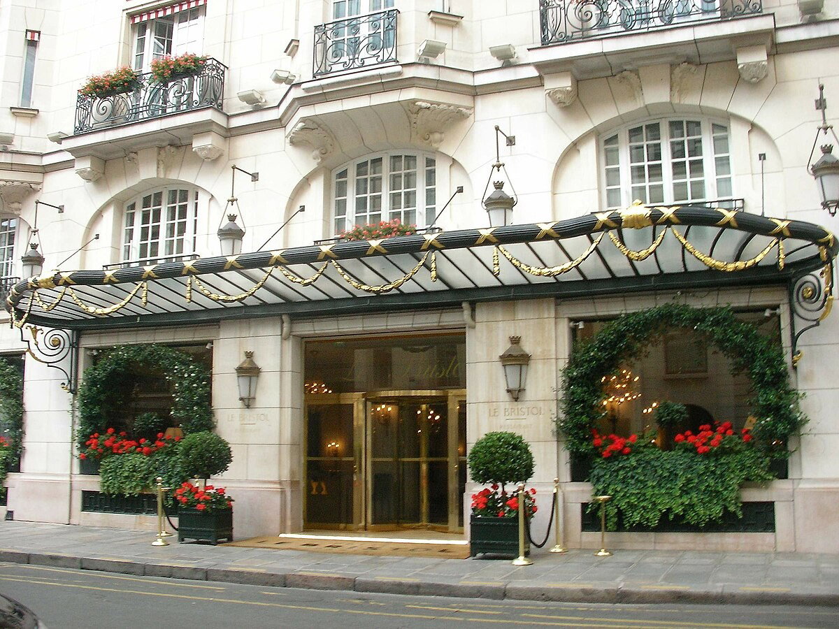 Le Bristol Paris hotel in Paris, France