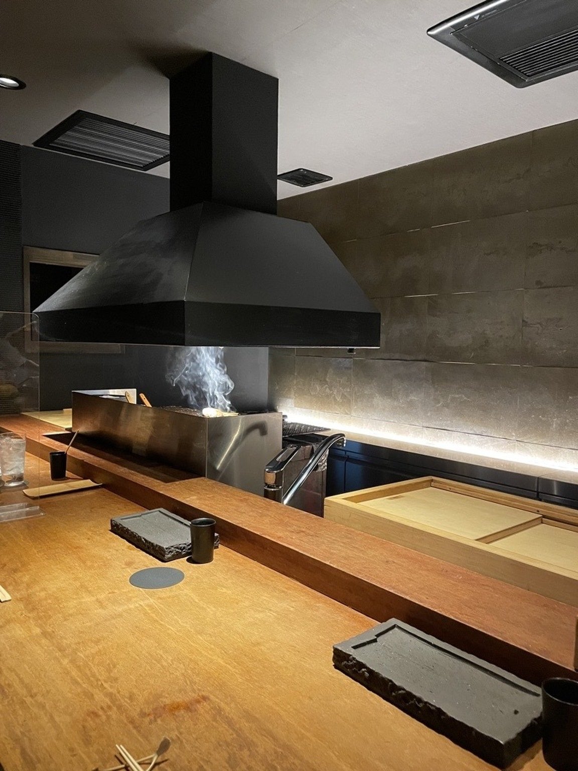 Comptoir Feu restaurant in Osaka, Japan