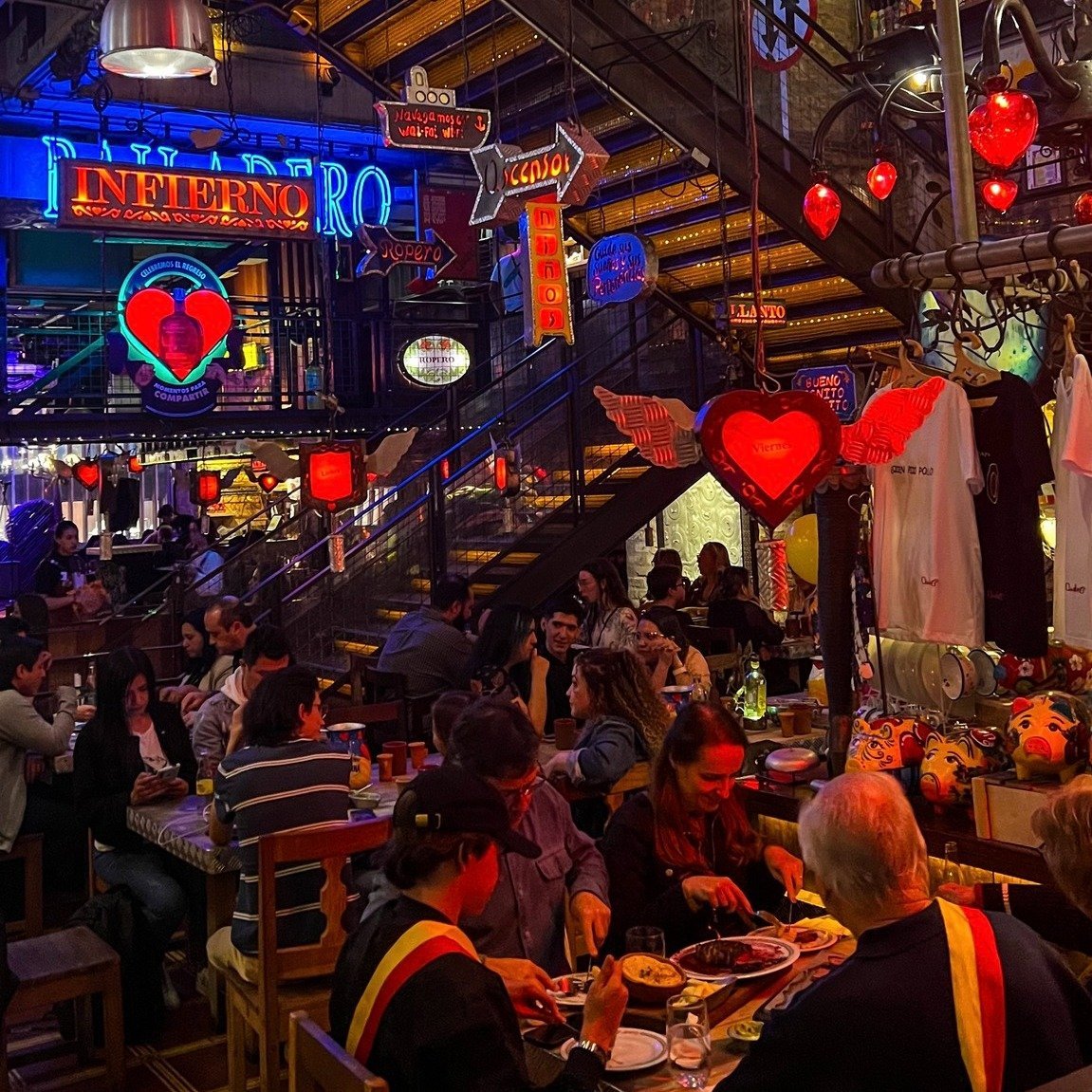 Andres Carne de Res restaurant in Cartagena, Colombia