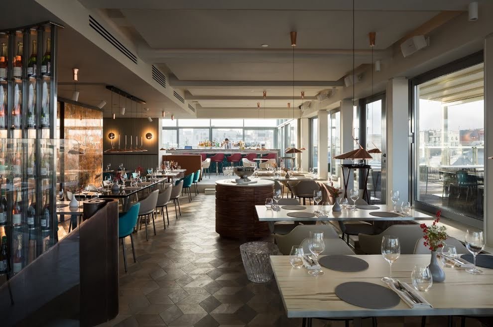 Twins Garden restaurant in Moscow, Russia