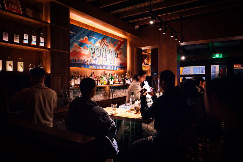 Pony Up bar in Shanghai, China