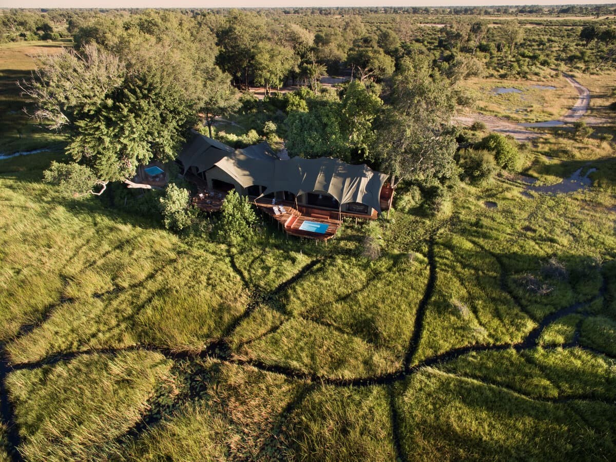 Duba Concession hotel in Okavango Delta, Botswana