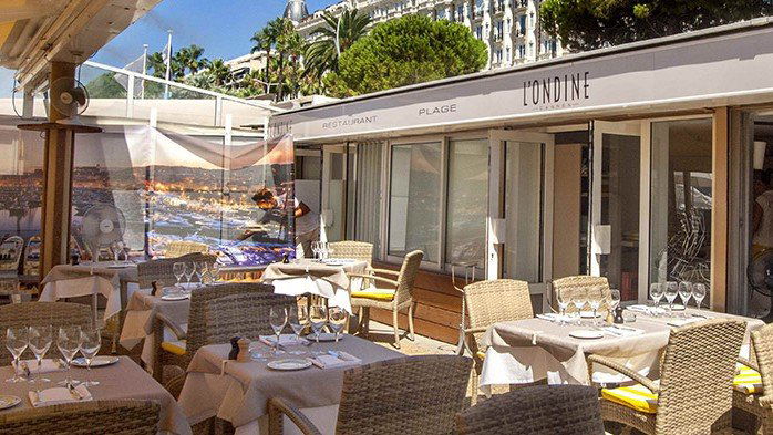 Ondine Plage restaurant in Cannes, France