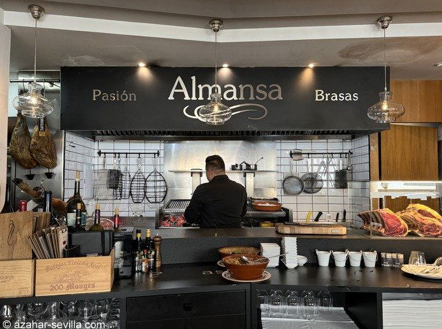 Almansa · Pasión & brasas restaurant in Seville, Spain