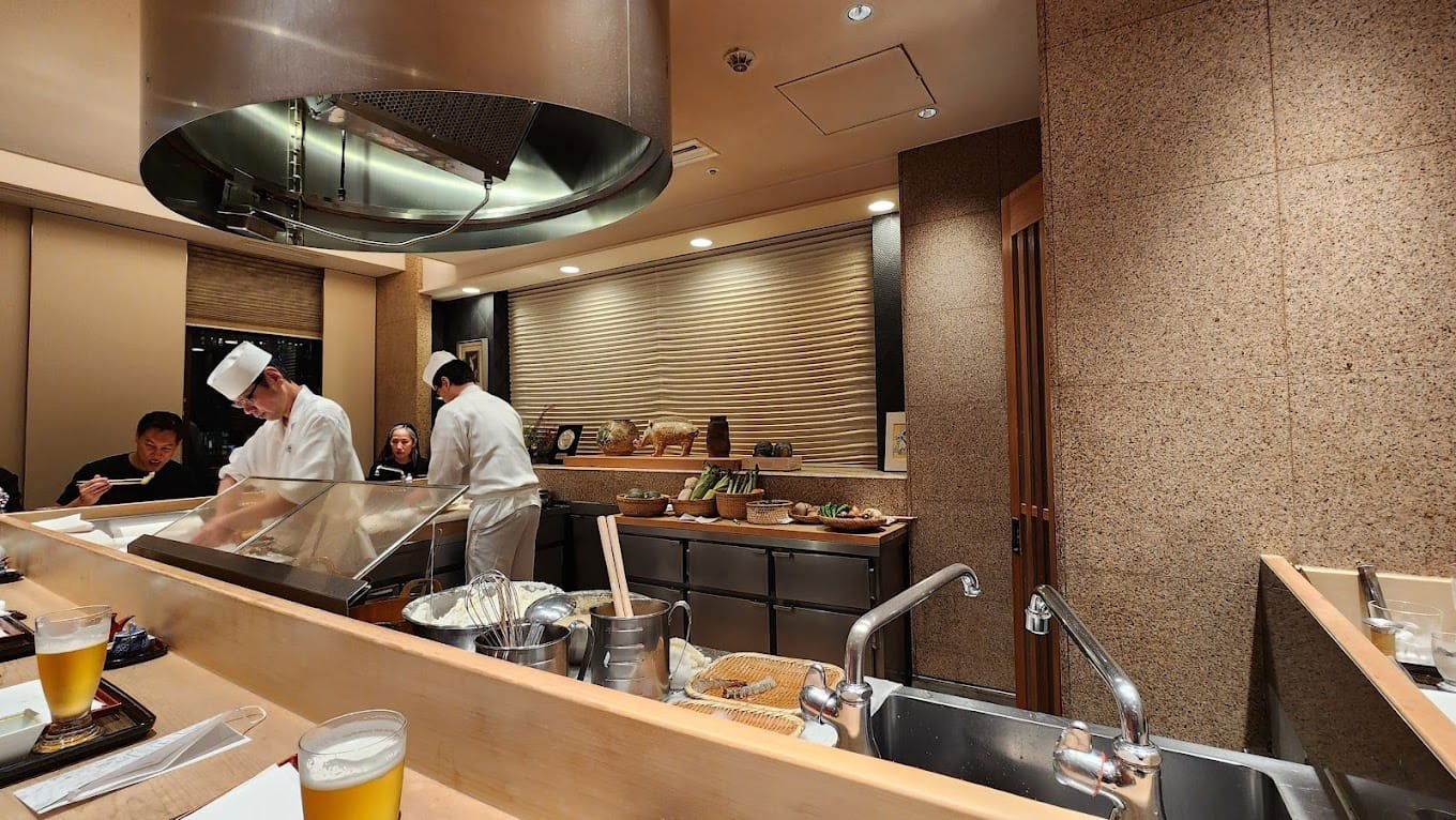 Tempura Motoyoshi restaurant in Tokyo, Japan