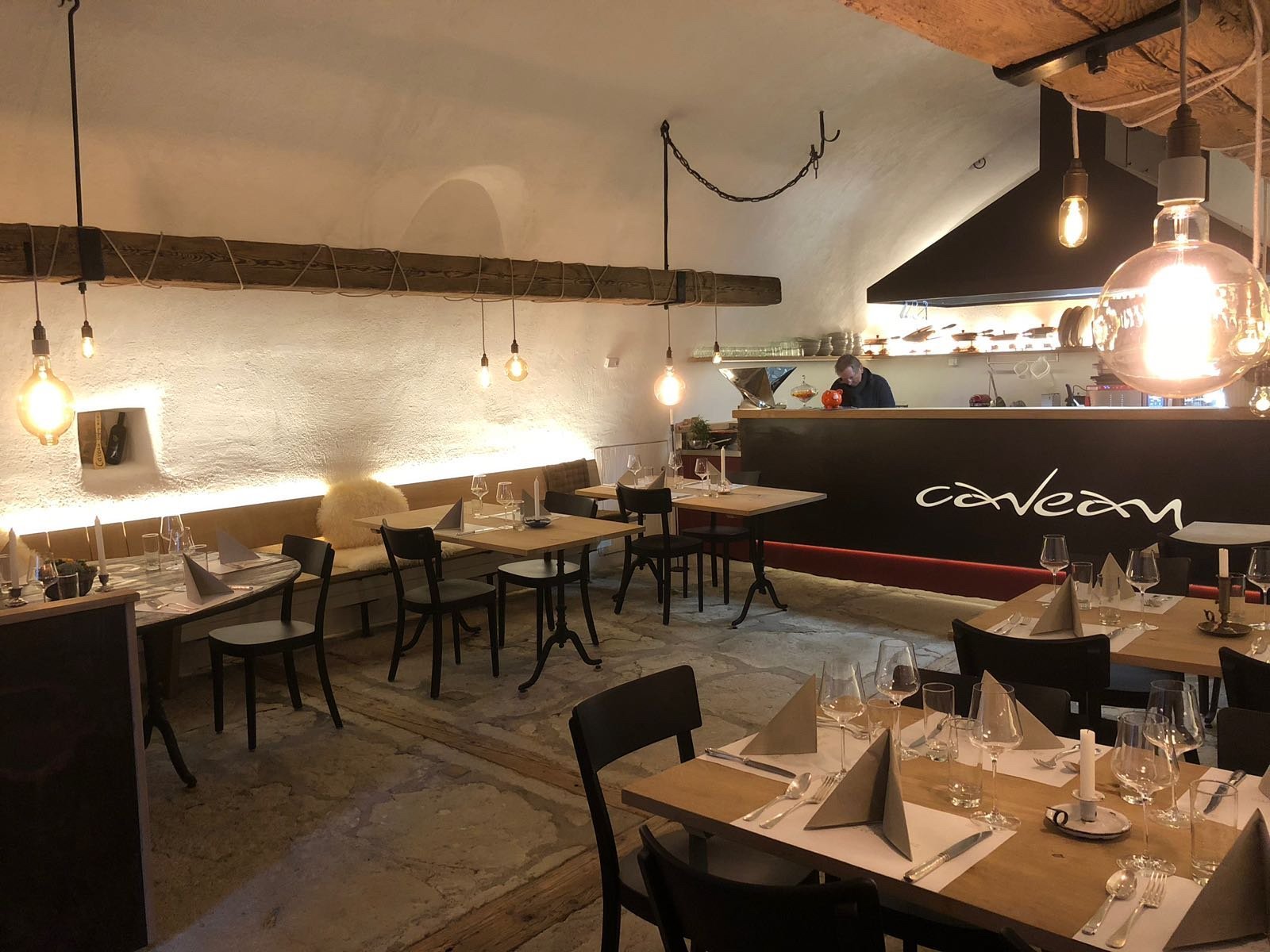 Aux Trois Amis restaurant in Ligerz, Switzerland