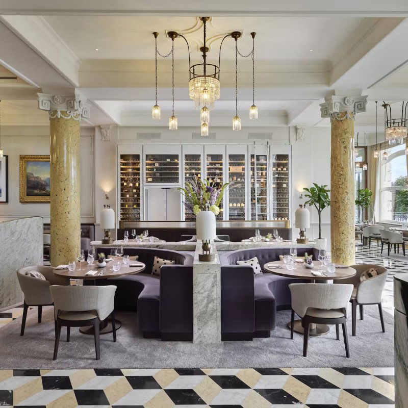 Colonnade restaurant in Lucerne, Switzerland