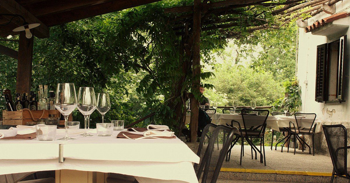 Gostilnica Ruj restaurant in Dol pri Vogljah, Slovenia