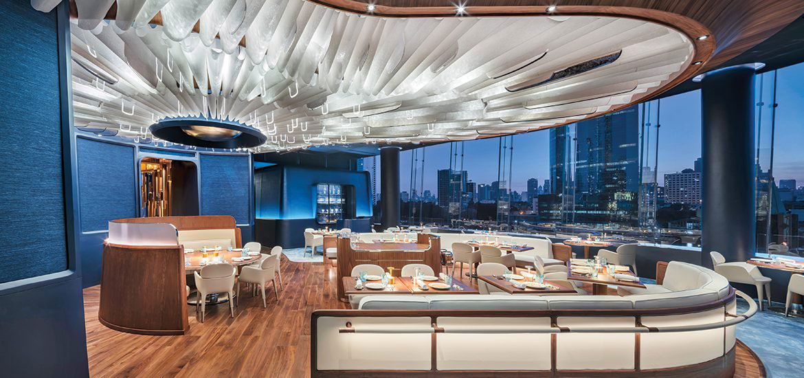 Blue by Alain Ducasse restaurant in Bangkok, Thailand