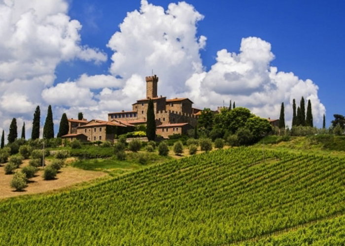 Poggio Antico winery in Monte San Vito, Italy