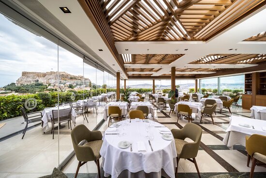Roof Garden restaurant in Bergamo, Italy