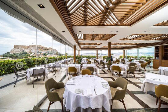 Roof Garden restaurant in Bergamo, Italy