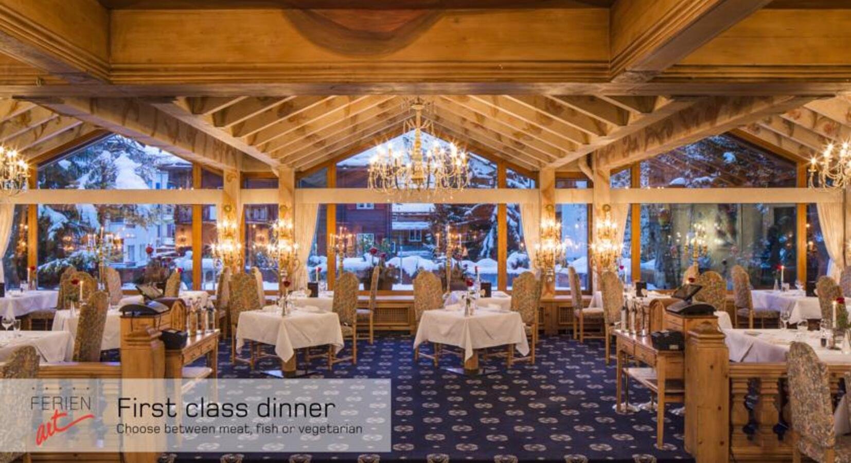 Cäsar Ritz restaurant in Saas-Fee, Switzerland