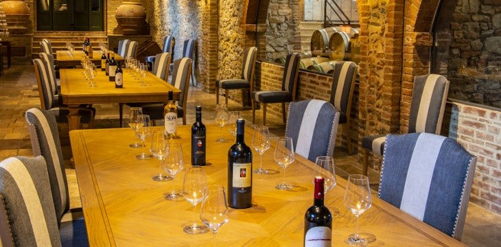 Borgo San Felice Resort restaurant in Castelnuovo Berardenga, Italy