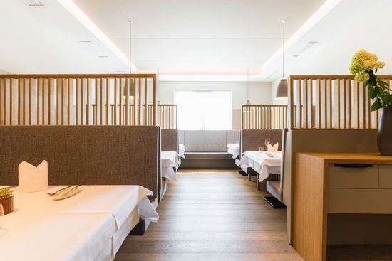 Burjè 1968 restaurant in Corvara in Badia, Italy