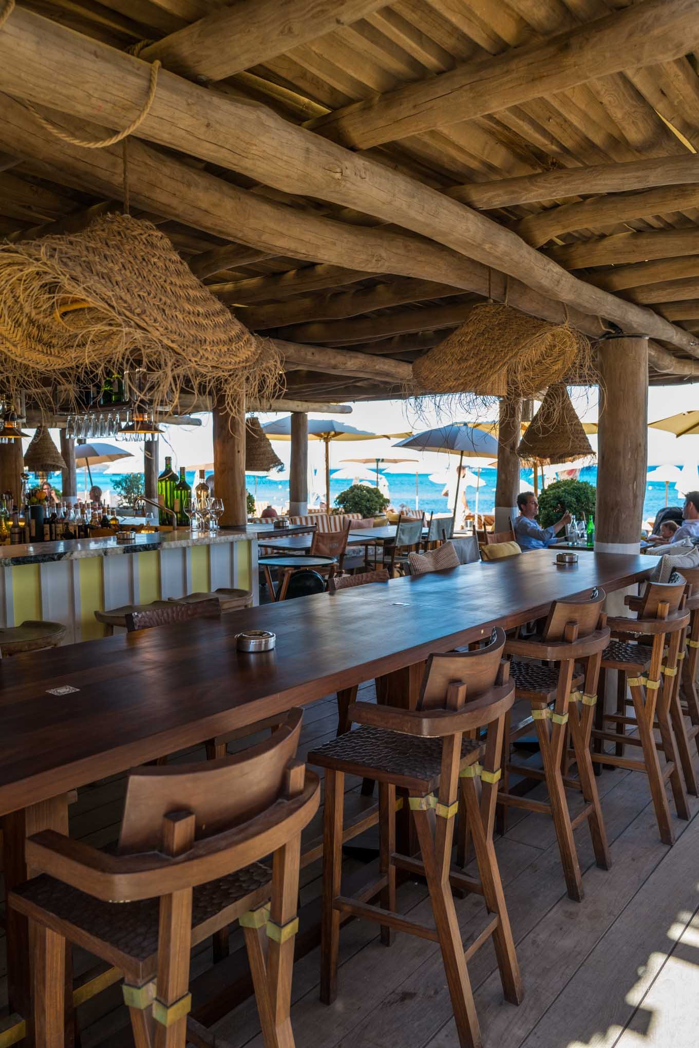 La Réserve à la Plage restaurant in Ramatuelle