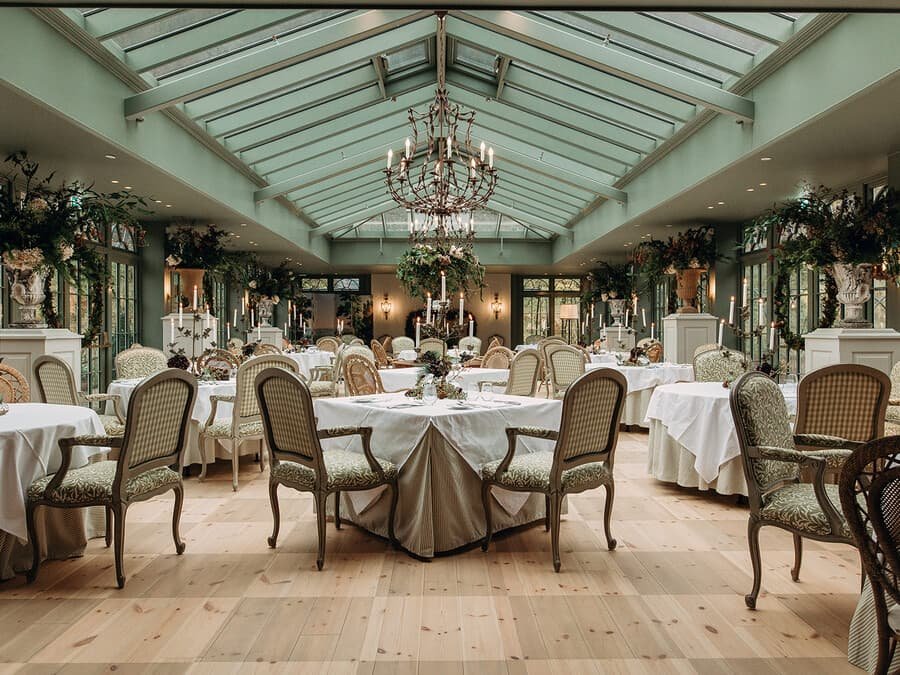 Conservatory restaurant in Norangsfjorden, Norway