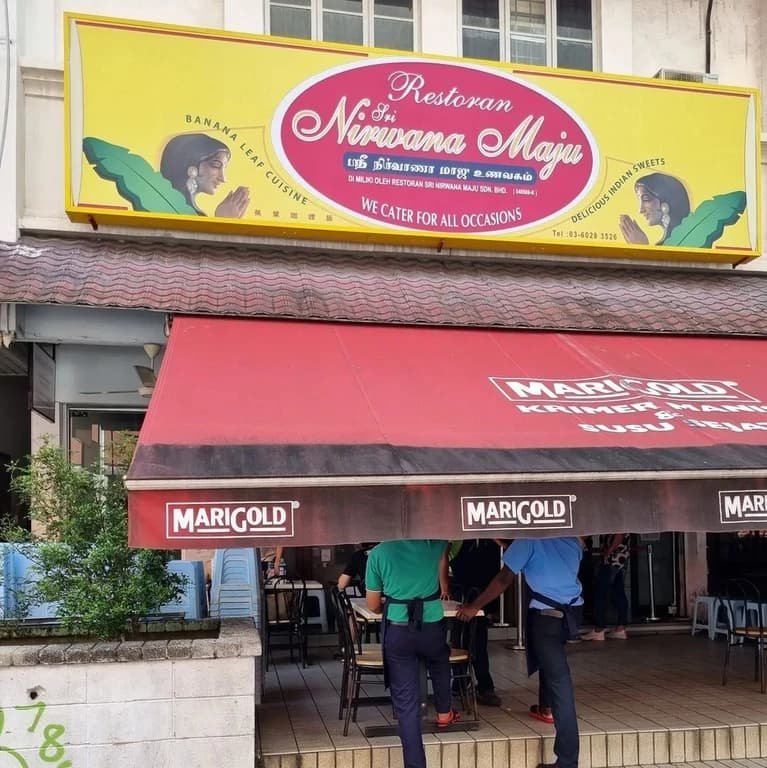 Sri Nirwana Maju restaurant in Kuala Lumpur, Malaysia