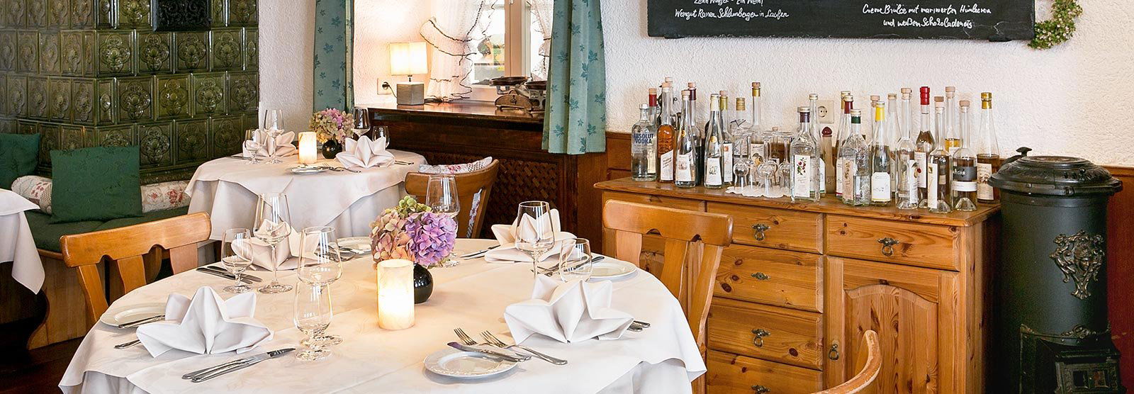 Landgasthof Rebstock restaurant in Sulzburg