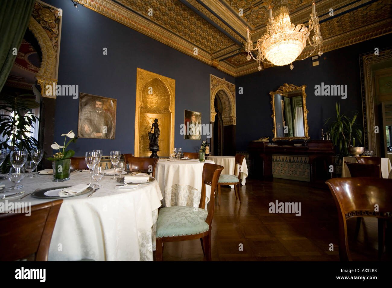 Villa Crespi restaurant in Orta San Giulio, Italy