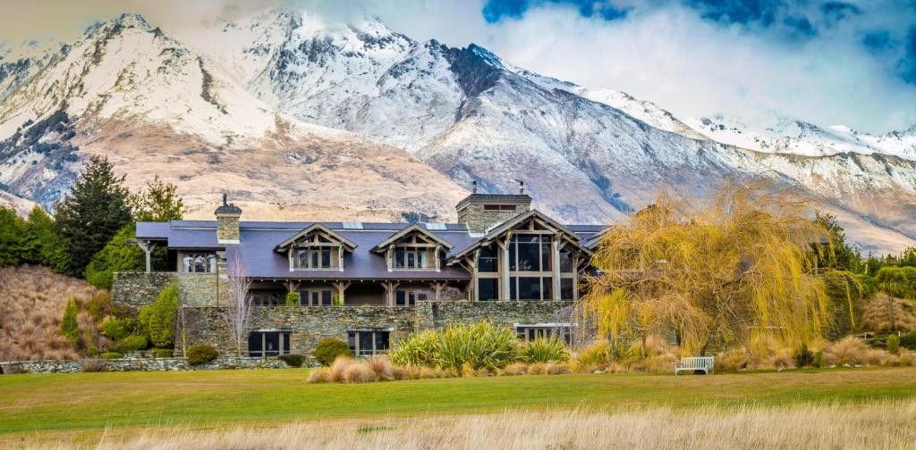 Blanket Bay hotel in Glenorchy, New Zealand