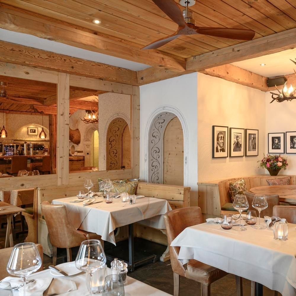 Dal Mulin restaurant in St. Moritz, Switzerland