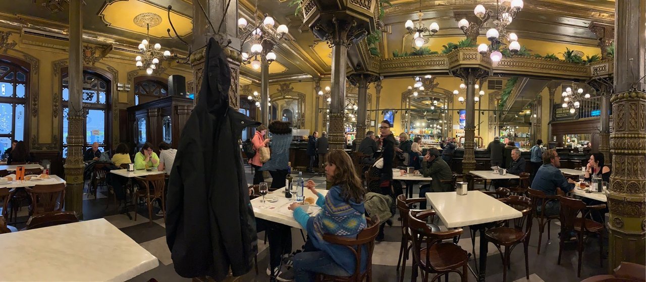 Café Iruña restaurant in Pamplona, Spain