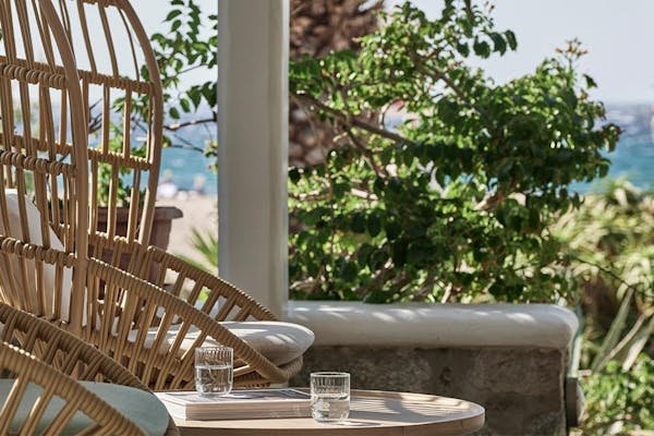 Myconian Sunrise restaurant in Mykonos, Greece